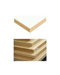 2440 x 1220 x 18mm White White Melamine MDF (Smooth)