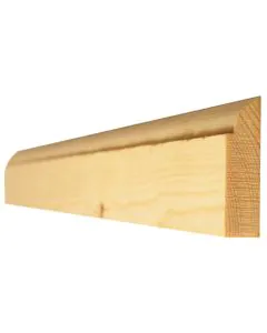 50 x 19mm Red Deal Ovolo Door Stop 