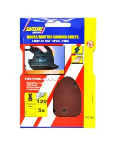 Mouse Quattro Sanding Sheet - Medium Grade 5pcs