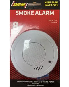 Smoke Alarm Battery Operated (Battery Incl)  
