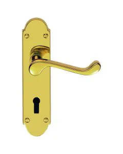 Oakley Door Handle - Brass