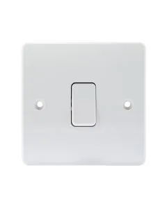1 Gang 2 Way Switch - White