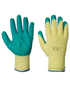 Standard Latex Grip Glove - L / Green