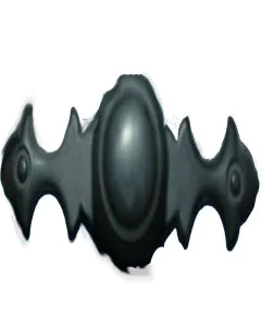 Cabinet Knob & Long Backplate Black