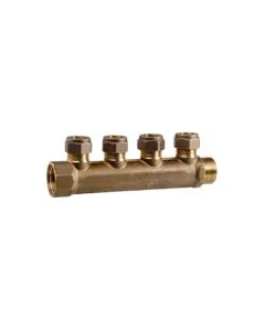 Manifold 4 Port 3/4x 1/2