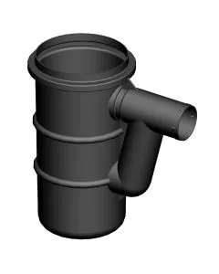 Road Gully 50L 375mm x 750mm  PVC - Black