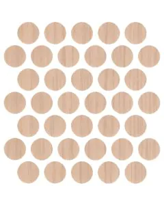 Self Adhesive Screw Caps Light Oak (100)