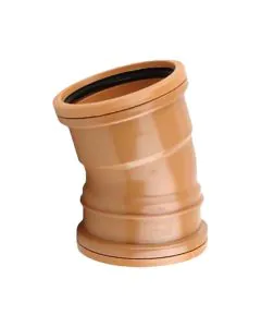 Sewer Bend 15 Degree Double Socket - 110mm