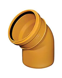 Sewer Bend 15 Degree Single Socket  - 110mm