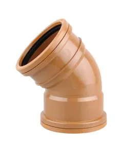Sewer Bend 45 Degree Double Socket - 110mm