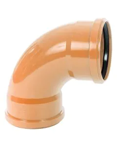 Sewer Bend 90 Degree Double Socket - 110mm