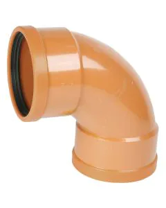 Sewer Bend 90 Degree Single Socket - 110mm