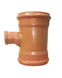 Sewer T 90 Degree Double Socket 225x110mm