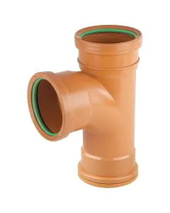 Sewer T 90 Degree Triple Socket - 110mm