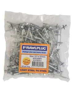 Rawlplug 16gauge Self Drilling Screw (Steel Sheets to Steel) 5.5mm x 32mm 100pcs