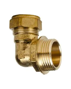 South Coast Sales 316 Mi X C Elbow Coupler - 19.05 mm x 12.70 mm / Brass