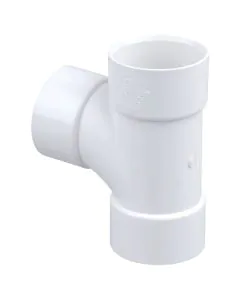 Waste Tee 40mm White 90Deg