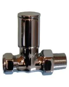 Chrome Angled Radiator Valves 15mm