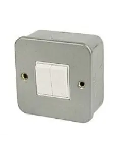 2 Gang 2 Way Metal Switch