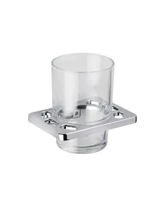 Croydex Sutton Tumbler and Holder - Chrome