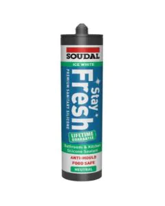 Soudal Stay Fresh Premium Sanitary Silicone Ice White 300ml
