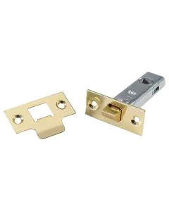Eurospec Tubular Latch - 76 mm / Electro Brassed