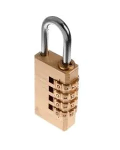 Tessi Brass Programmable Combination Padlock 50mm