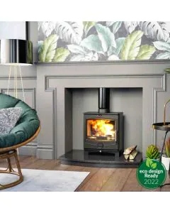 Henley Thames Eco Stove Matt Black 5kw