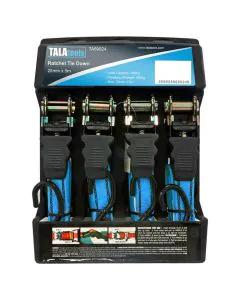 Ratchet Tie Down Set - 4 pcs.