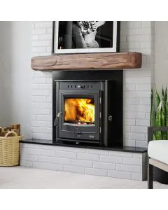 Henley Achill Boiler Insert Stove Matt Black 17kw