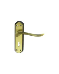 Lytham Lever on Backplate - Florentine Bronze 