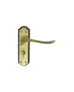 Lytham WC Lever on Backplate - Florentine Bronze