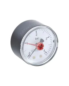 0-4 Bar 1/4 inch Back Entry Pressure Gauge - 50mm