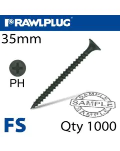 Rawlplug Fine Drywall Screw 3.5mm x 35mm 140pcs