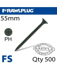 Rawlplug Fine Drywall Screw 3.5mm x 55mm 90pcs