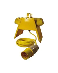 4 Way Junction Box 110V - Yellow