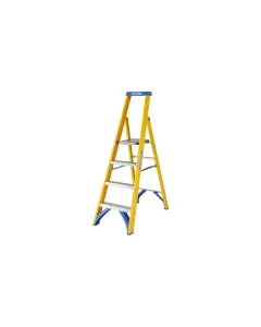 Werner 4 Tread Fibreglass Platform Step Ladder