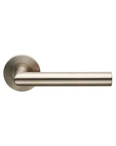 Eurospec Treviri Lever On Slim Fit Sprung Rose Satin Stainless Steel