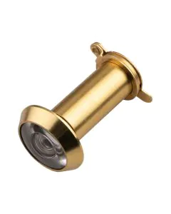 Plastic Lens Door Viewer - Polished Brass