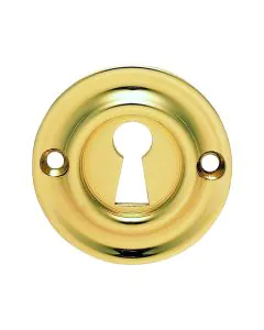 Small Victorian Escutcheon - Polished Brass