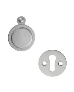 Victorian Open and Closed Escutcheon - Polished Chrome