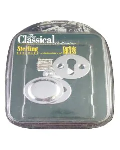 Victorian Open & Closed Escutcheon - Polished Chrome