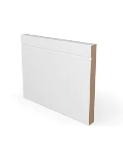 144mm x 18mm x 3mm Grooved MDF Primed Shaker Style Skirting