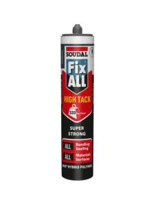 Fix All High Tack Super Strong Sealant & Adhesive Black 290ml
