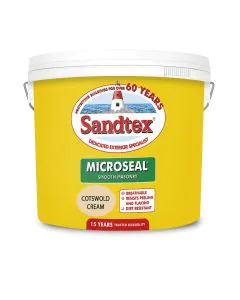 Sandtex Smooth Masonry Cotswold Cream 10L