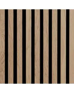 Fibrotech Acoustic Panel 2.44m x 605mm x 22mm - Light Oak