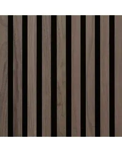 Fibrotech Acoustic Panel 2.44m x 605mm x 22mm - Walnut