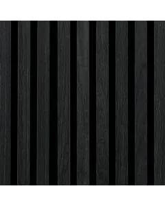 Fibrotech Acoustic Panel 2.44m x 605mm x 22mm - Black Oak