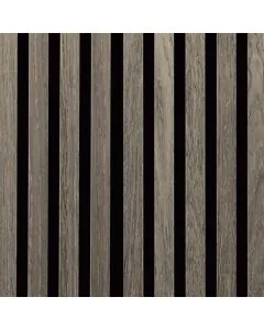 Fibrotech Acoustic Panel 2.44m x 605mm x 22mm - Grey Oak