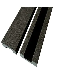 Composite Fence Trim Charcoal  1.8M  (Pack of 2) -  (Wood Panel Replacement Trim)